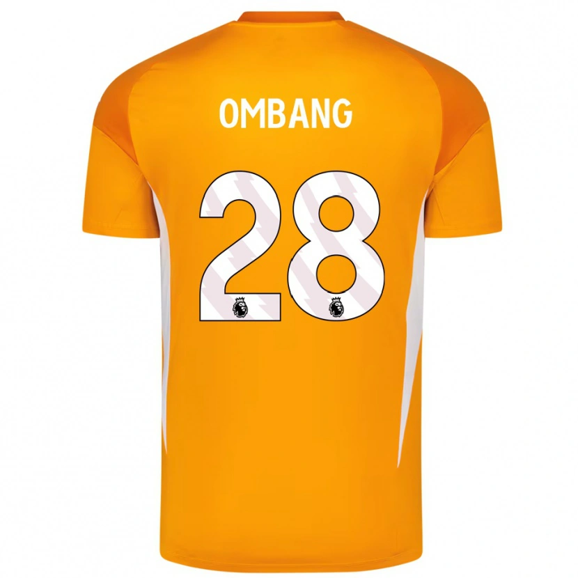 Danxen Men Darryl Ombang #28 Orange White Goalkeeper Jersey 2025/26 T-Shirt