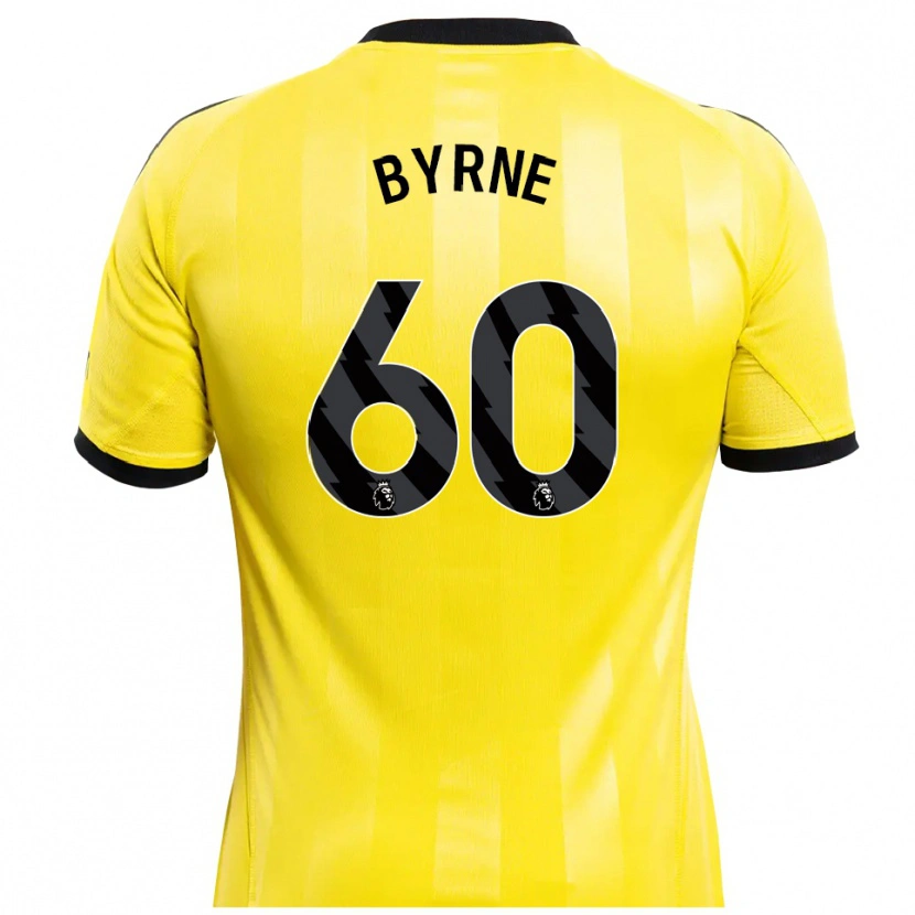 Danxen Men Reece Byrne #60 Yellow Black Goalkeeper Jersey 2025/26 T-Shirt