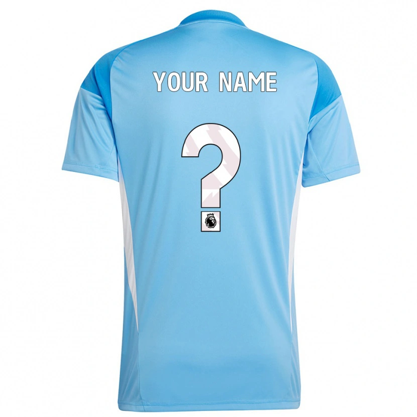 Danxen Men Nottingham Forest Blue White Goalkeeper Jersey 2025/26 T-Shirt