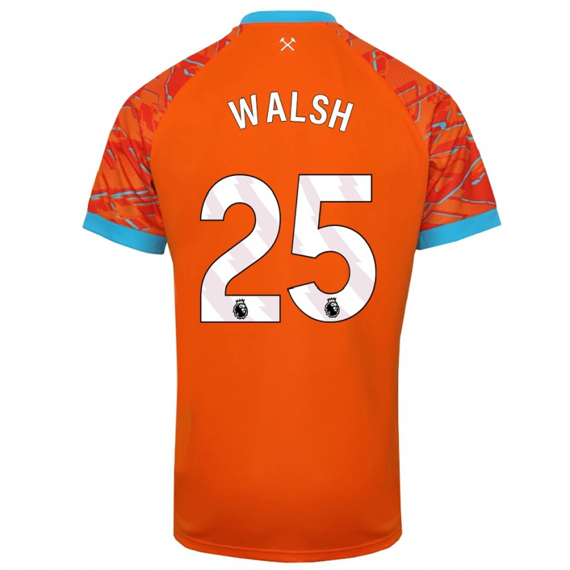 Danxen Men Megan Walsh #25 Orange White Goalkeeper Jersey 2025/26 T-Shirt