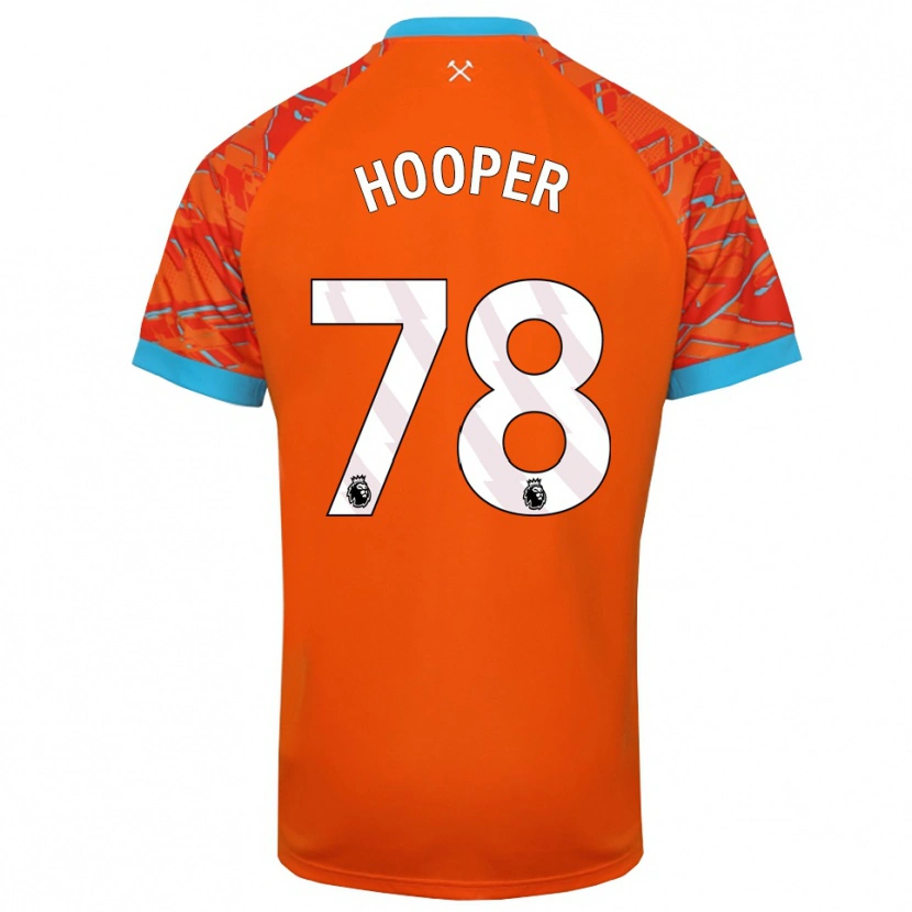Danxen Men Finley Hooper #78 Orange White Goalkeeper Jersey 2025/26 T-Shirt