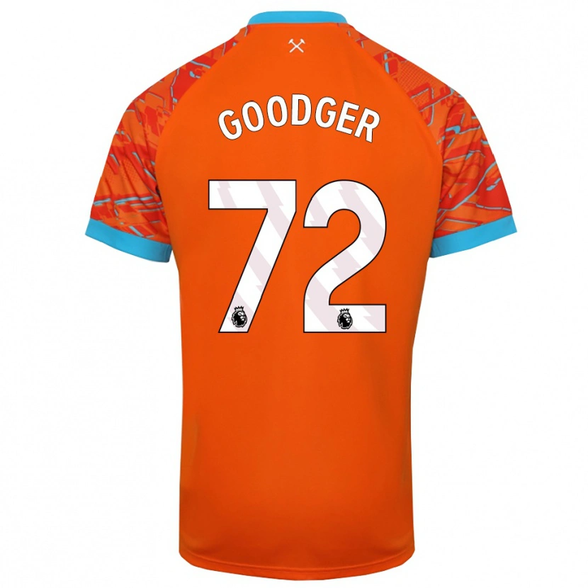 Danxen Men Tommy Goodger #72 Orange White Goalkeeper Jersey 2025/26 T-Shirt