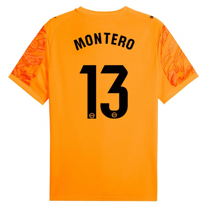 Danxen Men Rubén Montero #13 Orange Black Goalkeeper Jersey 2025/26 T-Shirt