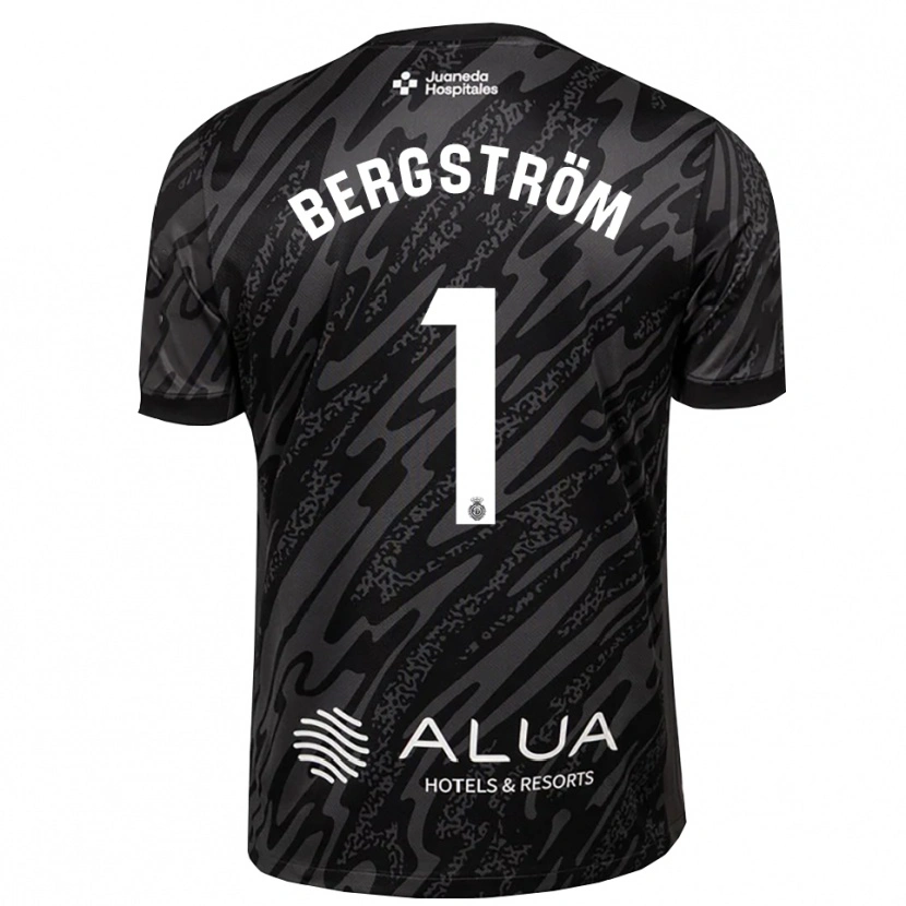 Danxen Men Lucas Bergström #1 Dark Gray Black Goalkeeper Jersey 2025/26 T-Shirt