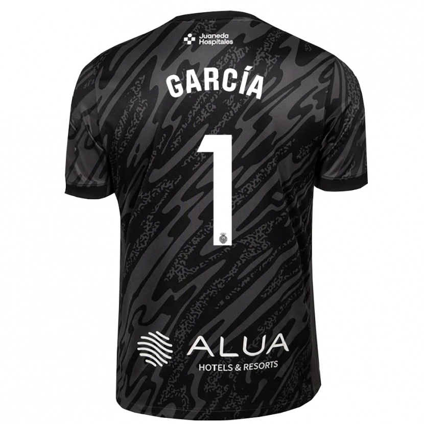 Danxen Men Pere García #1 Dark Gray Black Goalkeeper Jersey 2025/26 T-Shirt