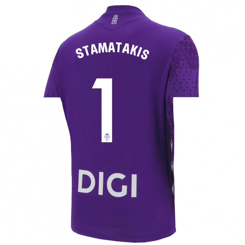 Danxen Men Dimitrios Stamatakis #1 Purple White Goalkeeper Jersey 2025/26 T-Shirt