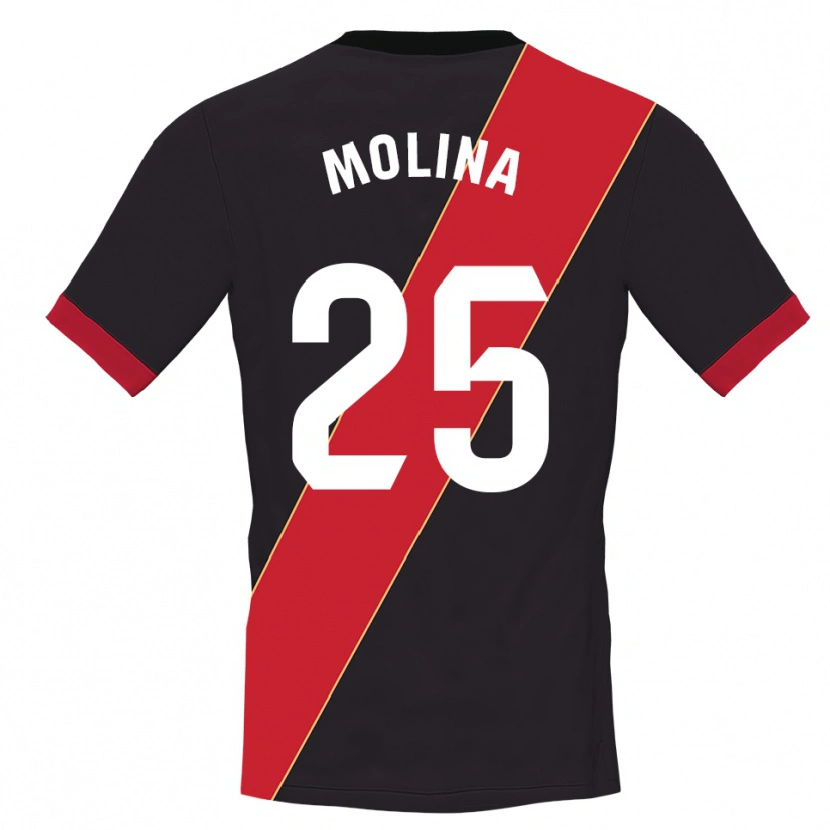 Danxen Men Adrián Molina #25 Black Red Goalkeeper Jersey 2025/26 T-Shirt