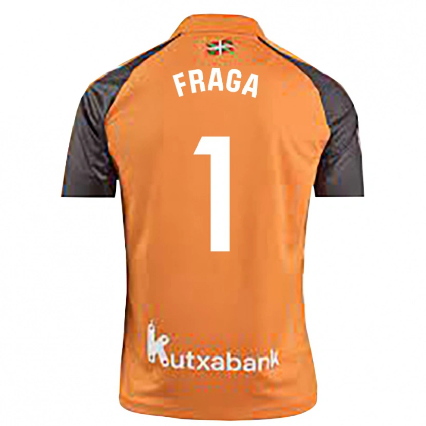 Danxen Men Aitor Fraga #1 Black Orange Goalkeeper Jersey 2025/26 T-Shirt
