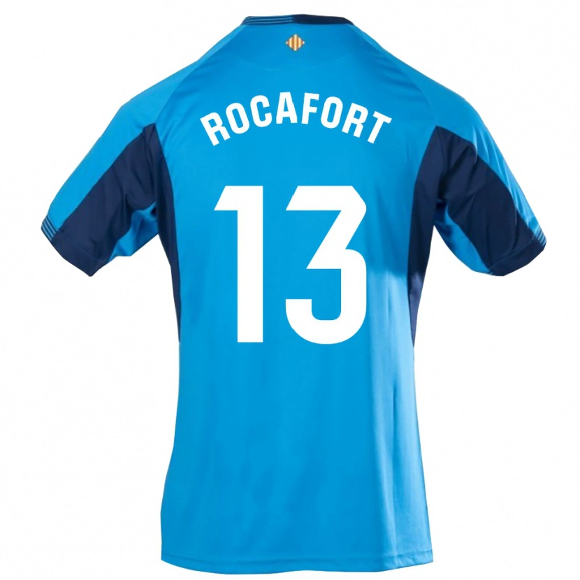Danxen Men Rodrigo Rocafort #13 Blue White Goalkeeper Jersey 2025/26 T-Shirt