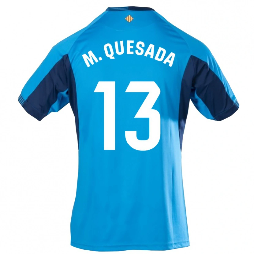 Danxen Men Montserrat Quesada Carrasco #13 Blue White Goalkeeper Jersey 2025/26 T-Shirt