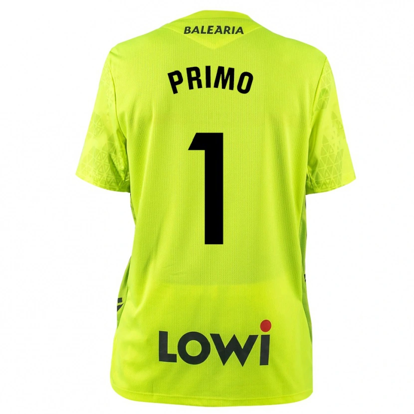 Danxen Men Álex Primo #1 Fluorescent Green Black Goalkeeper Jersey 2025/26 T-Shirt