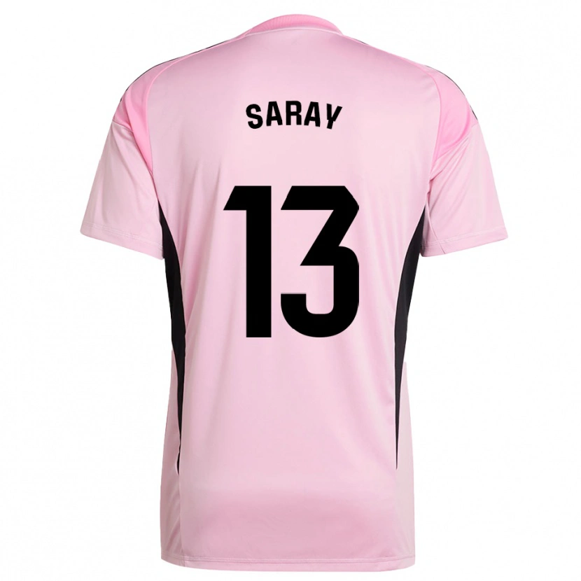 Danxen Men Saray Vázquez Alonso #13 Pink Black Goalkeeper Jersey 2025/26 T-Shirt