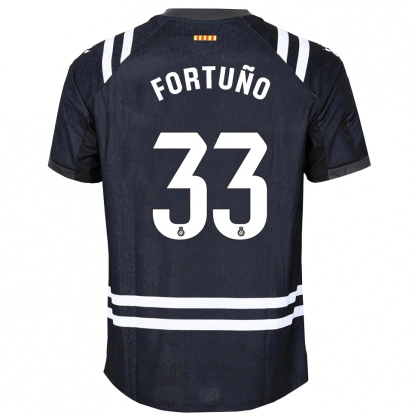 Danxen Men Ángel Fortuño #33 Black White Goalkeeper Jersey 2025/26 T-Shirt