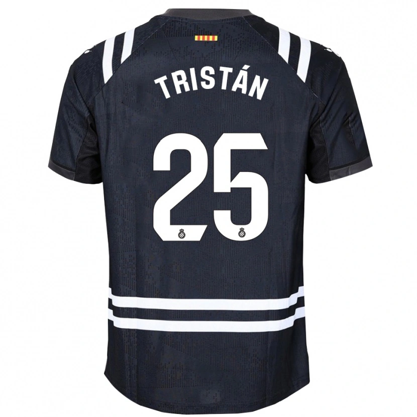 Danxen Men Pol Tristán #25 Black White Goalkeeper Jersey 2025/26 T-Shirt