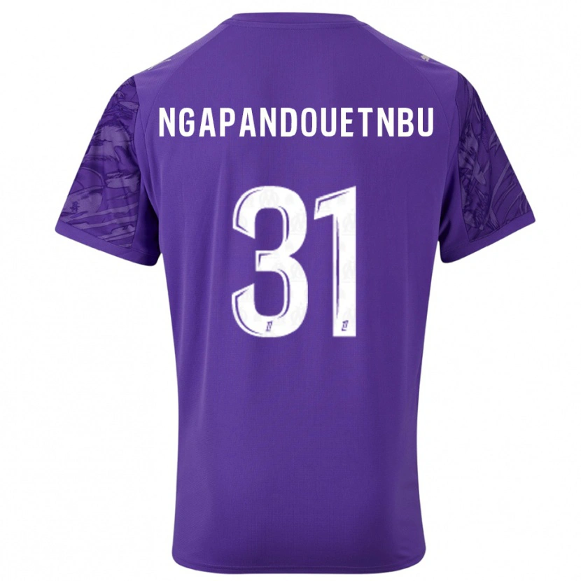Danxen Men Simon Ngapandouetnbu #31 Purple White Goalkeeper Jersey 2025/26 T-Shirt