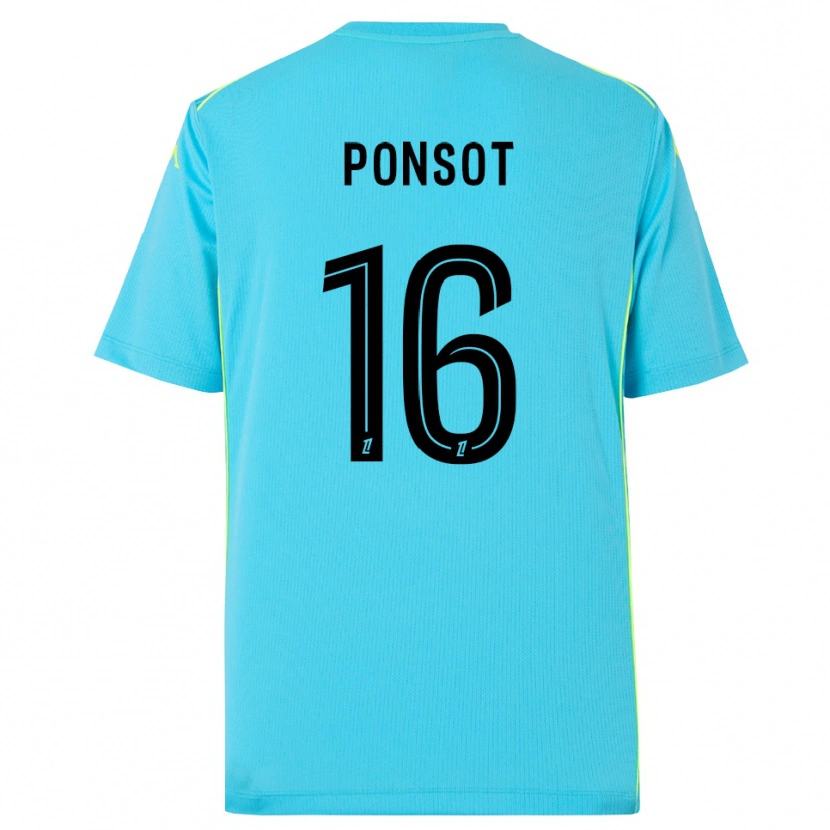 Danxen Men Martin Ponsot #16 Sky Blue Black Goalkeeper Jersey 2025/26 T-Shirt