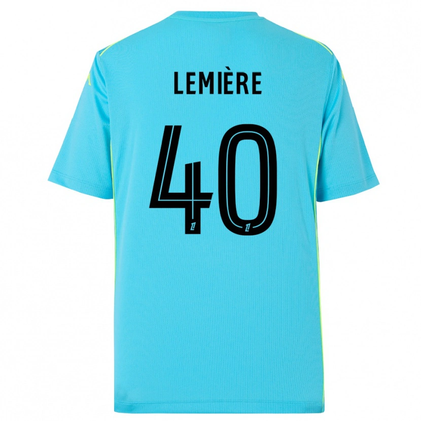 Danxen Men Pauline Lemière #40 Sky Blue Black Goalkeeper Jersey 2025/26 T-Shirt