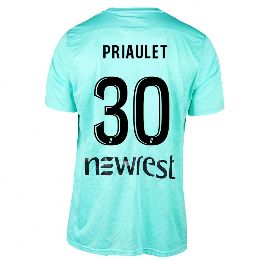 Danxen Men Anaïs Priaulet #30 Aqua Black Goalkeeper Jersey 2025/26 T-Shirt
