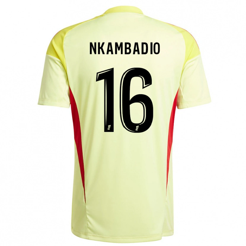 Danxen Men Obed Nkambadio #16 Light Yellow Black Goalkeeper Jersey 2025/26 T-Shirt