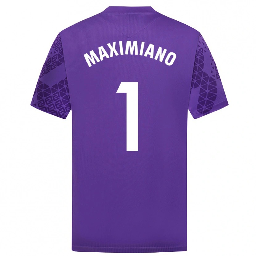 Danxen Men Luís Maximiano #1 Purple White Goalkeeper Jersey 2025/26 T-Shirt