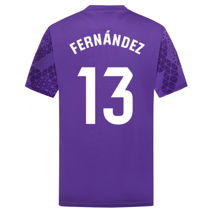 Danxen Men Andrés Fernández #13 Purple White Goalkeeper Jersey 2025/26 T-Shirt