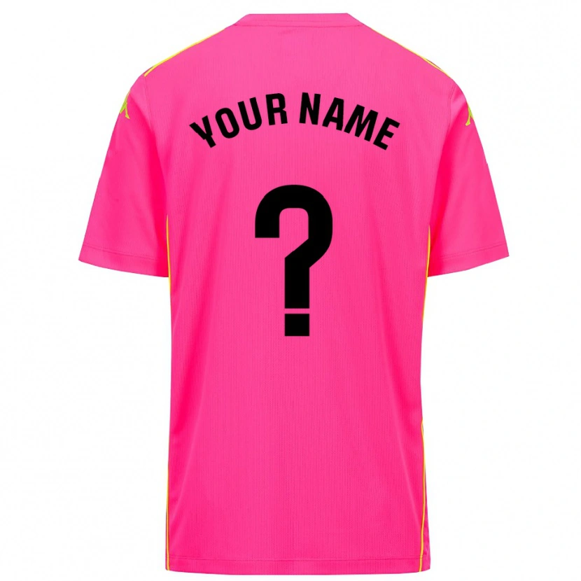 Danxen Men Real Valladolid Deep Pink Black Goalkeeper Jersey 2025/26 T-Shirt