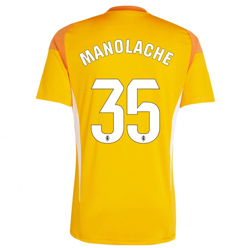 Danxen Men Marcos Manolache #35 Dark Orange Yellow Goalkeeper Jersey 2025/26 T-Shirt