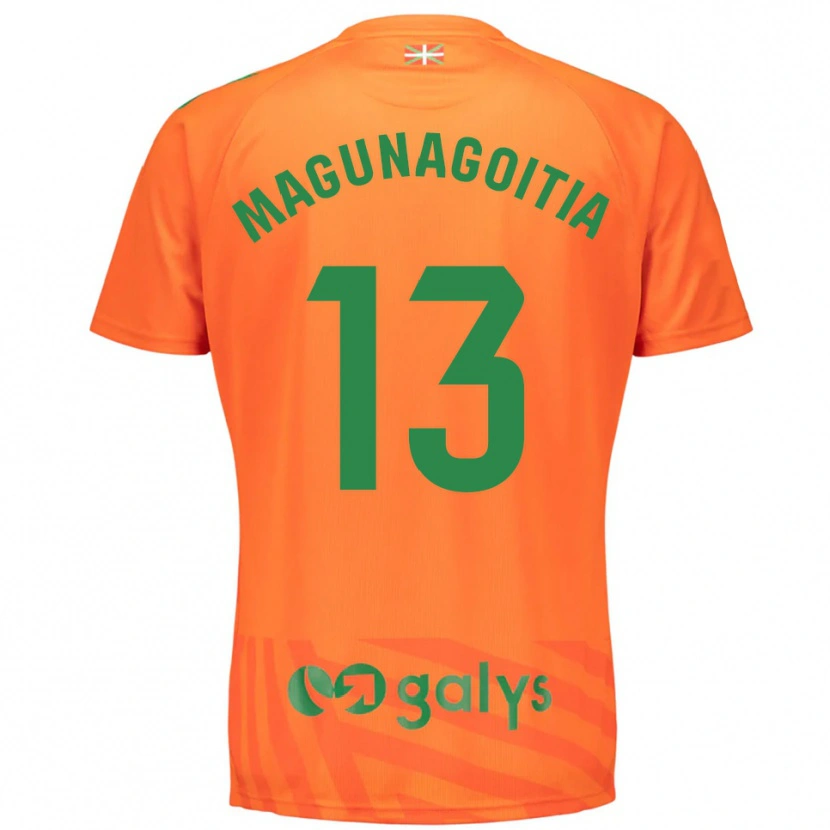 Danxen Men Jonmi Magunagoitia #13 Orange Green Goalkeeper Jersey 2025/26 T-Shirt