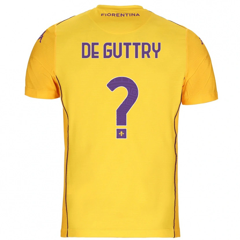 Danxen Men Elia De Guttry #0 Orange Yellow Purple Goalkeeper Jersey 2025/26 T-Shirt