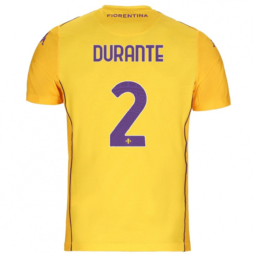 Danxen Men Francesca Durante #2 Orange Yellow Purple Goalkeeper Jersey 2025/26 T-Shirt