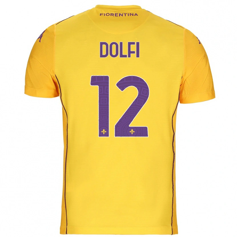 Danxen Men Brando Dolfi #12 Orange Yellow Purple Goalkeeper Jersey 2025/26 T-Shirt
