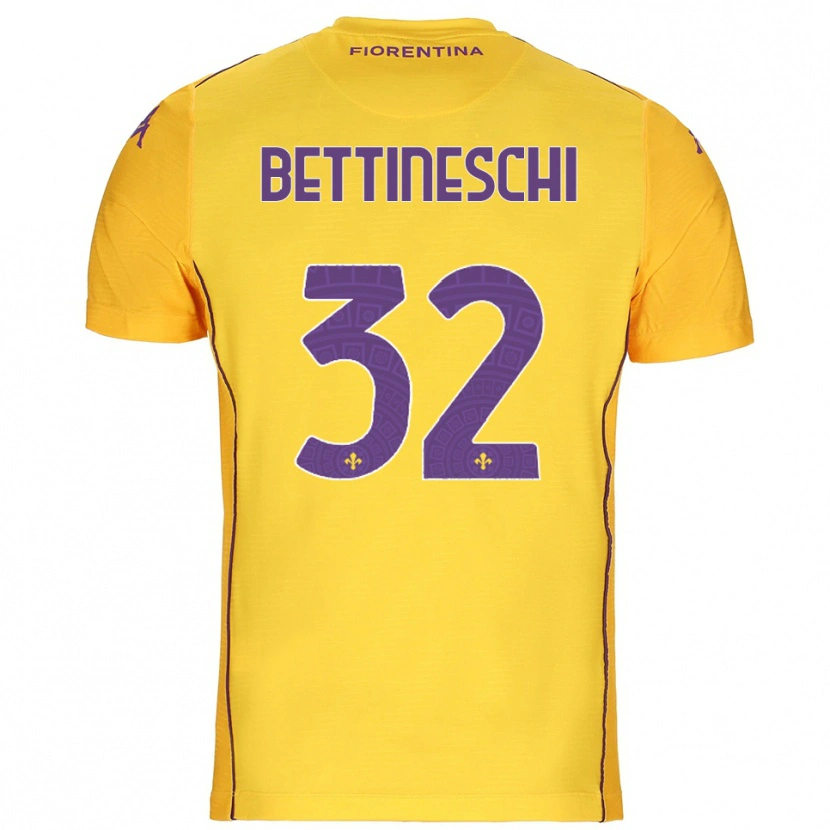 Danxen Men Giorgia Bettineschi #32 Orange Yellow Purple Goalkeeper Jersey 2025/26 T-Shirt