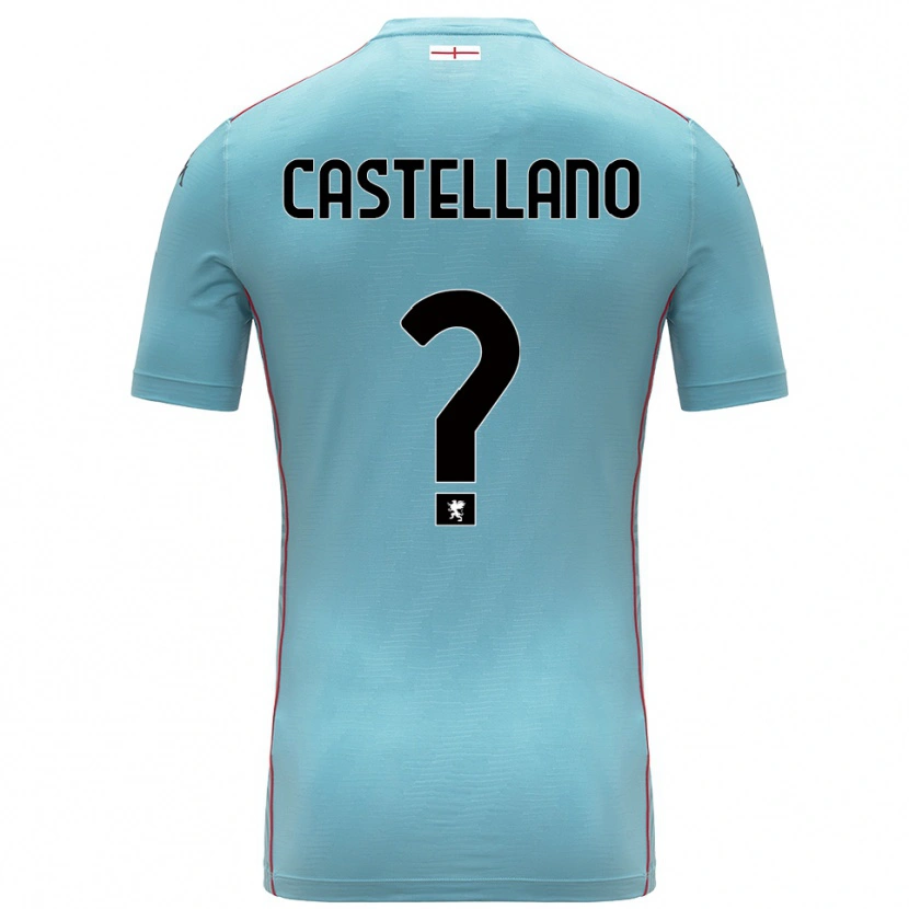 Danxen Men Cristiano Castellano #0 Blue Grey Goalkeeper Jersey 2025/26 T-Shirt