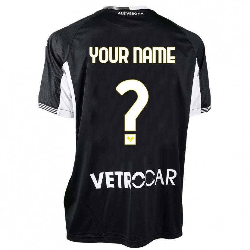 Danxen Men Hellas Verona Black White Goalkeeper Jersey 2025/26 T-Shirt