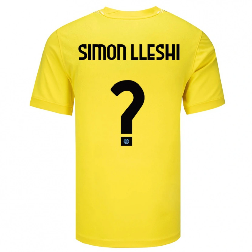 Danxen Men Simon Lleshi #0 Light Yellow Black Goalkeeper Jersey 2025/26 T-Shirt