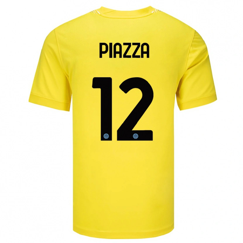 Danxen Men Alessia Piazza #12 Light Yellow Black Goalkeeper Jersey 2025/26 T-Shirt
