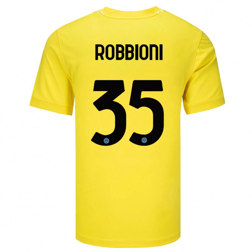 Danxen Men Matilde Robbioni #35 Light Yellow Black Goalkeeper Jersey 2025/26 T-Shirt