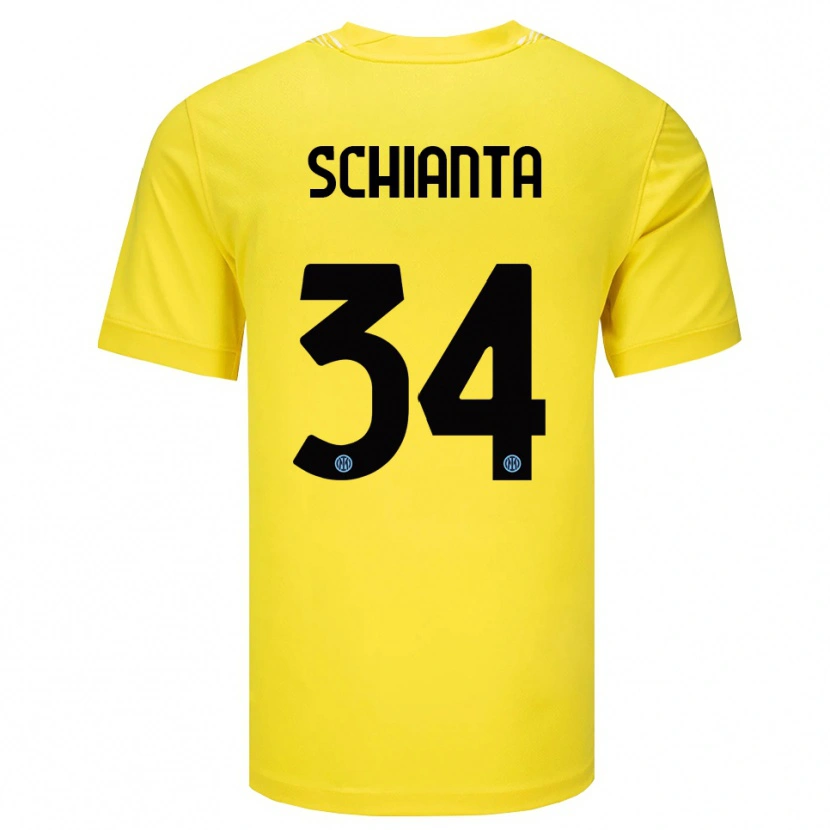 Danxen Men Valentina Schianta #34 Light Yellow Black Goalkeeper Jersey 2025/26 T-Shirt