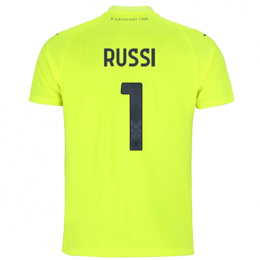 Danxen Men Gabriele Russi #1 Fluorescent Green Goalkeeper Jersey 2025/26 T-Shirt