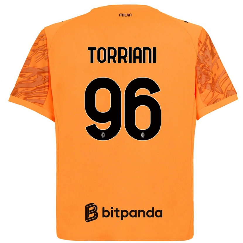 Danxen Men Lorenzo Torriani #96 Orange Yellow Black Goalkeeper Jersey 2025/26 T-Shirt