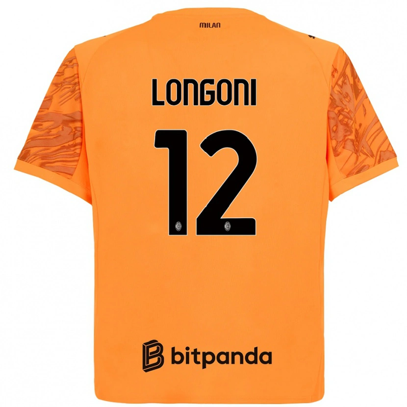 Danxen Men Alessandro Longoni #12 Orange Yellow Black Goalkeeper Jersey 2025/26 T-Shirt