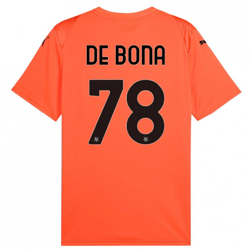 Danxen Men Francesca De Bona #78 Orange Black Goalkeeper Jersey 2025/26 T-Shirt