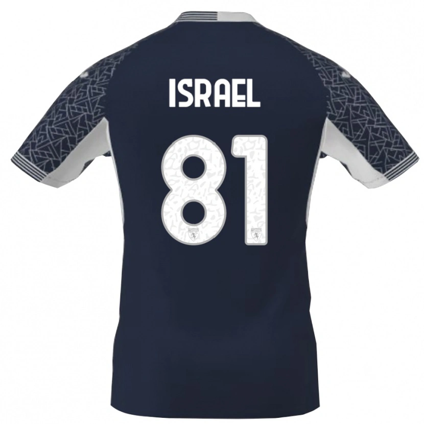 Danxen Men Franco Israel #81 Blue Blck White Goalkeeper Jersey 2025/26 T-Shirt