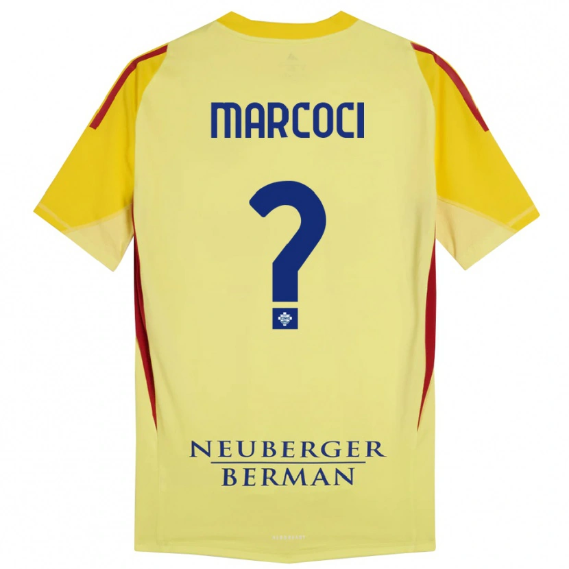 Danxen Men Alexandru Marcoci #0 Light Yellow Black Goalkeeper Jersey 2025/26 T-Shirt