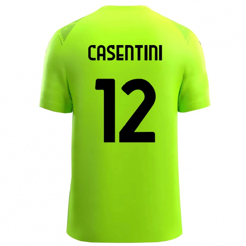 Danxen Men Gabriele Casentini #12 Lawn Green Black Goalkeeper Jersey 2025/26 T-Shirt