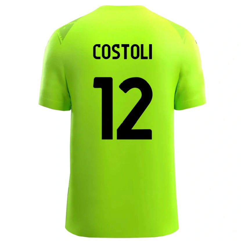 Danxen Men Luca Costoli #12 Lawn Green Black Goalkeeper Jersey 2025/26 T-Shirt