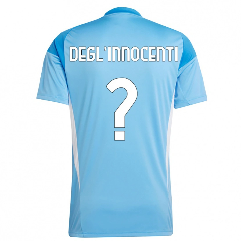 Danxen Men Luca Degl'Innocenti #0 Sky Blue White Goalkeeper Jersey 2025/26 T-Shirt