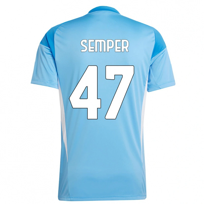 Danxen Men Adrian Semper #47 Sky Blue White Goalkeeper Jersey 2025/26 T-Shirt
