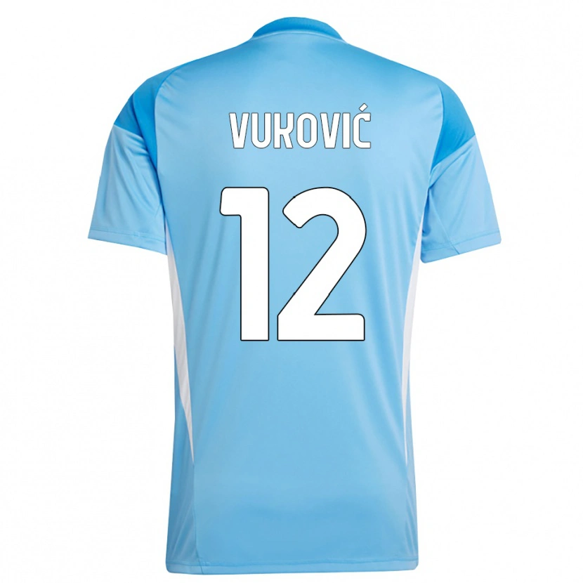 Danxen Men Ante Vukovic #12 Sky Blue White Goalkeeper Jersey 2025/26 T-Shirt