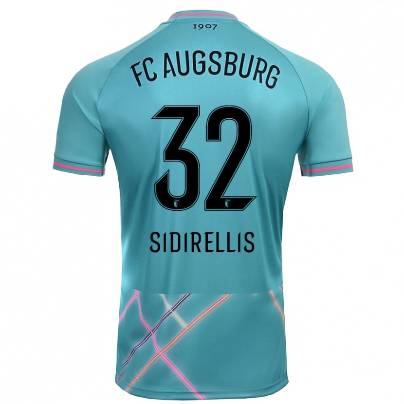 Danxen Men Konstantinos Sidirellis #32 Light Sea Green Goalkeeper Jersey 2025/26 T-Shirt